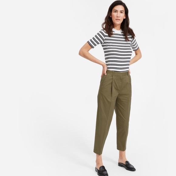 Everlane Pants - Everlane- Slouchy Chino Pant in covert green